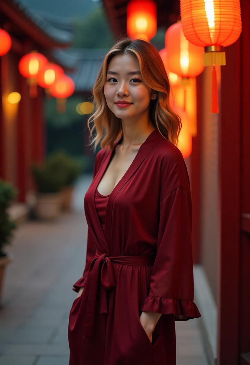 屋檐下听雨：老人坐在老屋门前